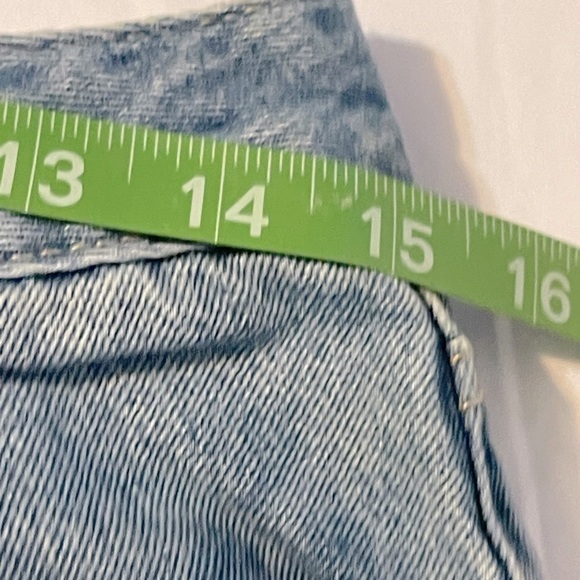 BLUE Note Denim Fabric Cut Off Jean Shorts - Picture 4 of 5